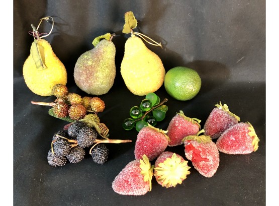 Assorted Decorative Fruit- Mostly Beaded