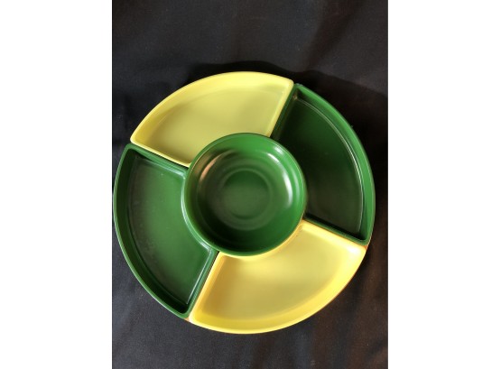 It's A Dilly By Gailstyn Lazy Susan Forest Green And Chartreuse From 1960's
