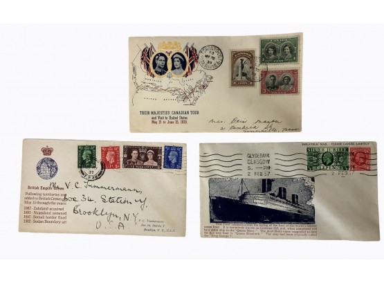 British Royal Historical 1930s Postal Covers