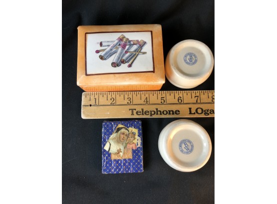 Ceramic Box And Other Items