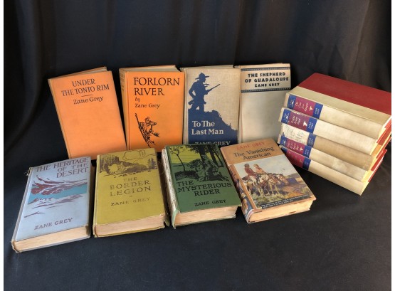 Zane Grey Novels- 13 Vintage Books