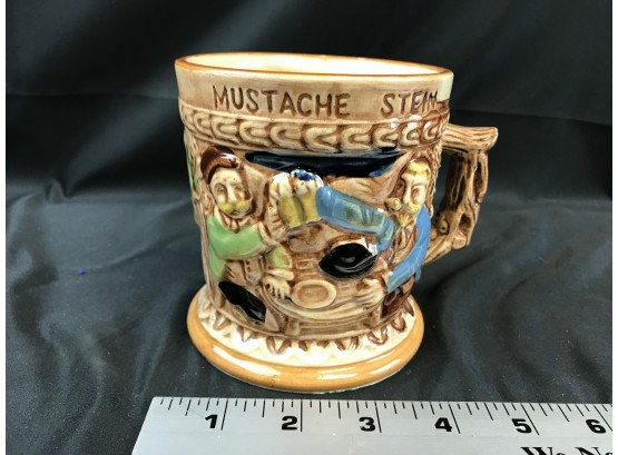 Mustache Mug Stein, Made In Japan