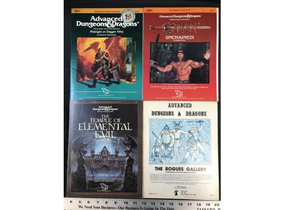 Advanced Dungeons And Dragons Soft Cover Books - Lot D -  4 Books, See Pics