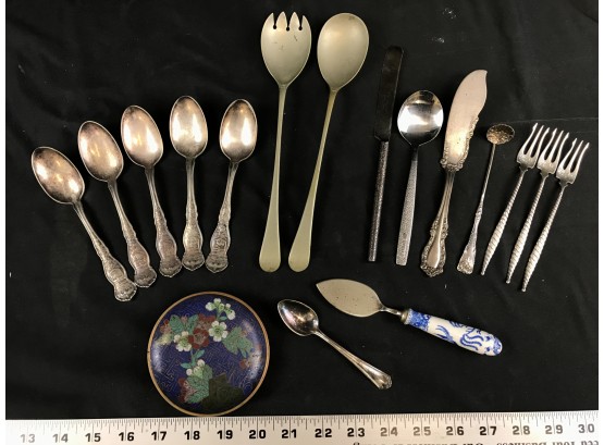 Lot Of Sterling And Silver Plate Items, See Pics And Description