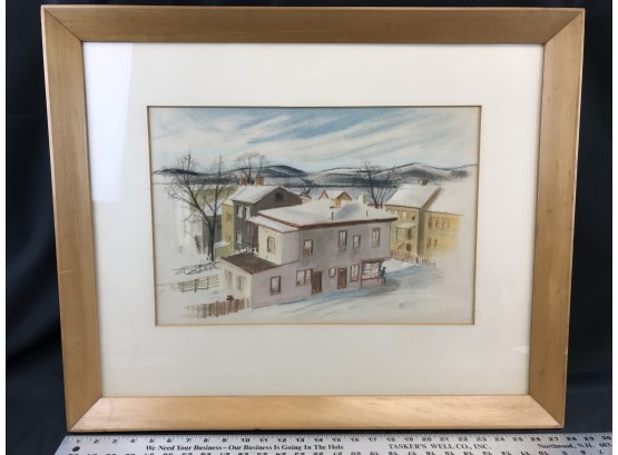 Original Picture From 1941, Artist Tag From American Watercolor Society, NY, G Franklin Kelly