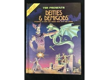 Advanced Dungeons And Dragons Hard Cover Book - Deities And Demigods, TSR, 1980