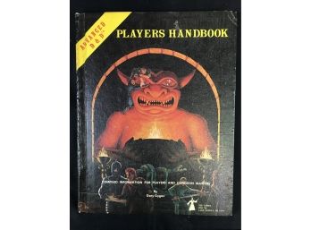 Advanced Dungeons And Dragons Hard Cover Book - Players Handbook, TSR. , 1978