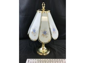 Brass Color Touch Lamp, Three Bulbs, Tested Works, 22 Inches Hi