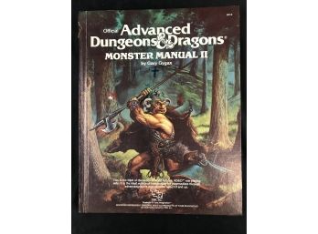 Advanced Dungeons And Dragons Hard Cover Book -  Monster Manual 2, TSR, 1983