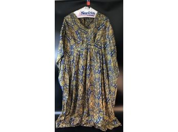 Vintage Mistee Size L Acetate Caftan Made In USA