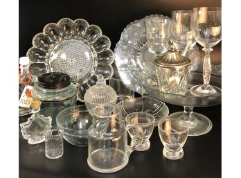 Large Clear Glass Lot Mostly Contemporary- Last 30 Years