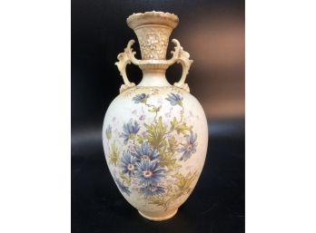 Art Nouveau Turn Teplitz Bohemia, Made In Austria 2 Handled Urn Vase