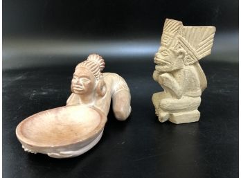 Vintage Central/ South American Carved Stone / Clay Figures