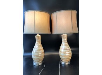 Pair Of Contemporary Lamps