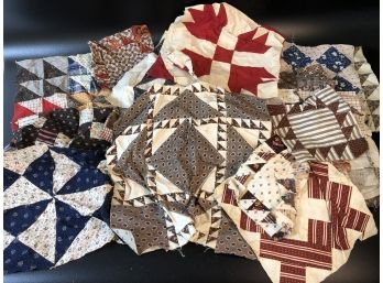 Assorted Vintage Quilt Squares- Get Creative!