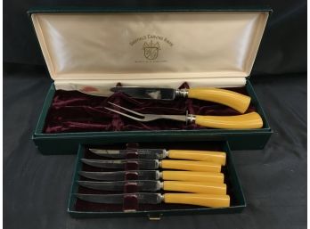 Sheffield Carving Set With Knives And Case