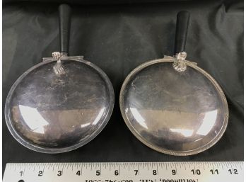 2 Silver Plated Butler Pans, One Is FB Rogers