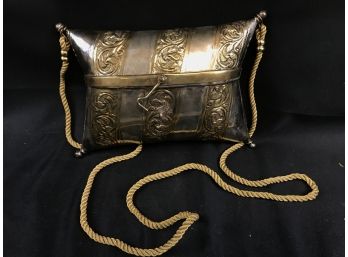Silver And Gold Metal Dress Purse