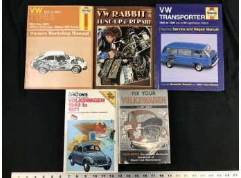 5 Volkswagen VW Bug Repair Manuals And Books, Vintage, See Pictures, Lot F