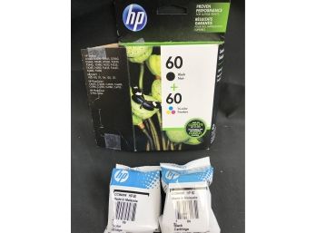 HP 60 Black And Tricolor Ink Cartridges, Still Sealed, Expires March 2022