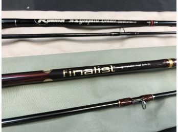 2 New Fly Rods, Kunnan 82766 And Finalist, Two Piece With LL Bean Cover, Lot A