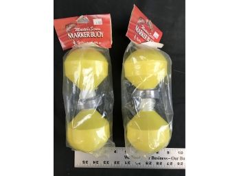 2 New Master Series Marker Yellow Buoy, Andy Little Joe Inc,