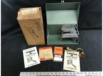 Vintage Turner LP Camp Stove With Case And Manuals