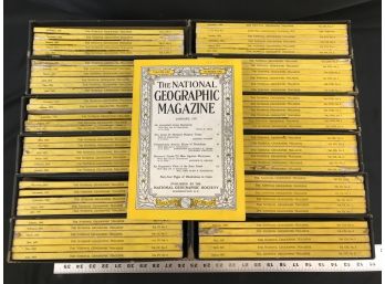 National Geographic Magazines, 1951-1957 , See Pics, Lot A