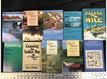 10 Canoeing And Kayaking Books, Lot C