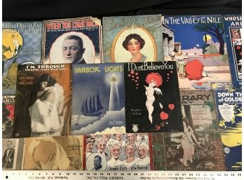 14 Antique Music Booklets , Sheets, See Pics