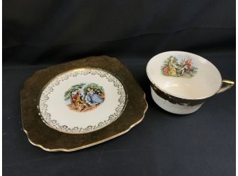 Atlas China Gold Cup And Saucer