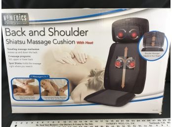 HoMedics Back And Shoulder Massage Cushion, Used With Box