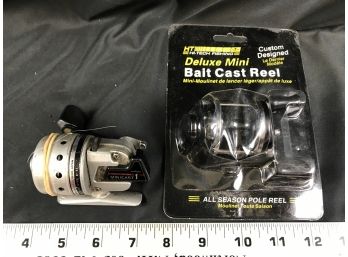 Daiwa Mini Cast One And Deluxe Mini Bait Cast Reel In Package, Lot J