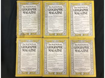 National Geographic Magazines 1939 Six Issues January Through June