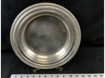 Adelphi Pewter Platter Pan, E2964, 10 1/2 Inches In Diameter