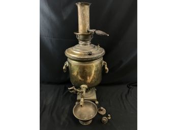 Antique 1876 Large Russian Brass Samovar