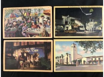 4 Vintage Postcards, Western Publishing And Novelty Company