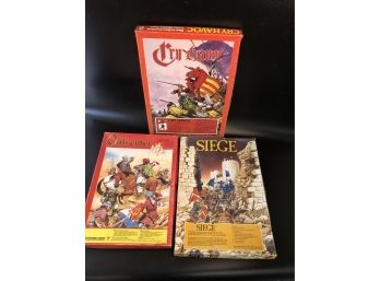 3 Boxed Games: Siege/ Outremer/ Cry Havoc