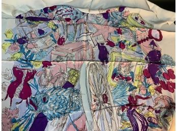 Jacqmar/ Arnold Lever Signed Silk Scarf