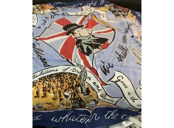 Silmyra Fabrics Winston Churchill Commemorative Silk Scarf