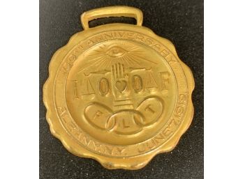 IOOF 100th Anniversary Medal June 7, 1919 Albany, NY