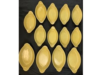 Hall Brown/ Yellow Bakeware Augratin Dishes