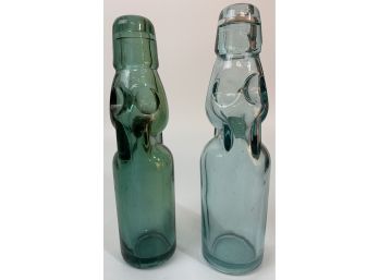 2 Antique Codd Neck Bottles