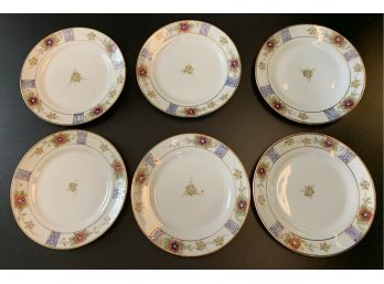 6 Handpainted Nippon Small Plates