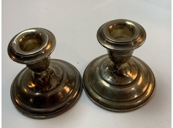 Empress Weighted Sterling Candle Holders