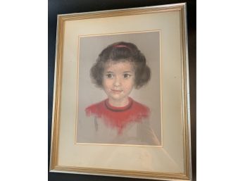 Pastel Of Young Girl