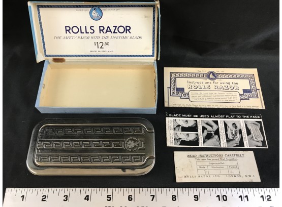 Vintage Rolls Razor #2 With Box And Directions, Made In England