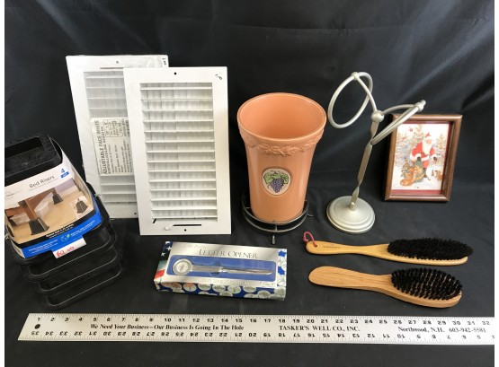 Miscellaneous Lot, Bed Risers, Letter Opener, Towel Holder,
