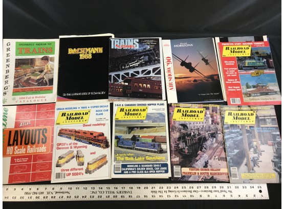 Model Train Magazines From The 1980s, Railroad Model, Atlas, Greenbergs