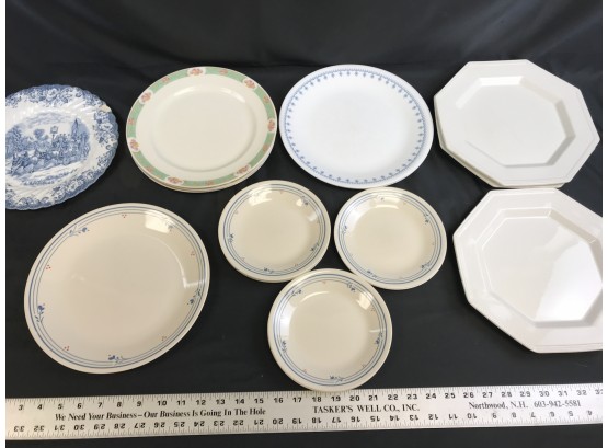 Assortment Of Various Plates, Warwick, Johnson Brothers, See Pics